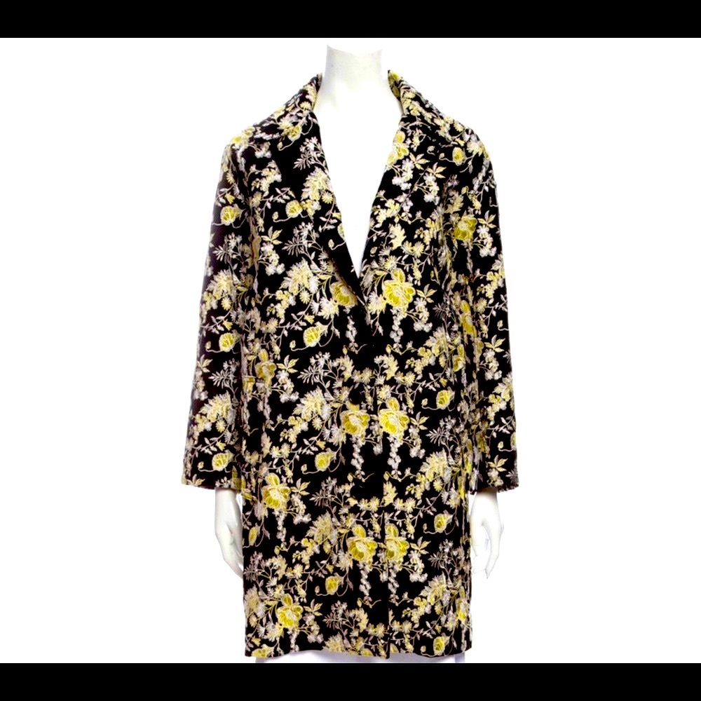 Robert Rodriguez Embroidered Floral Coat